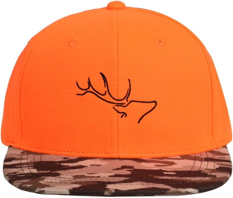 EDTREK Performance Outdoorsman Snapback Truck Hat with Flat Brim - Unique Animal Embroidery - Image 2